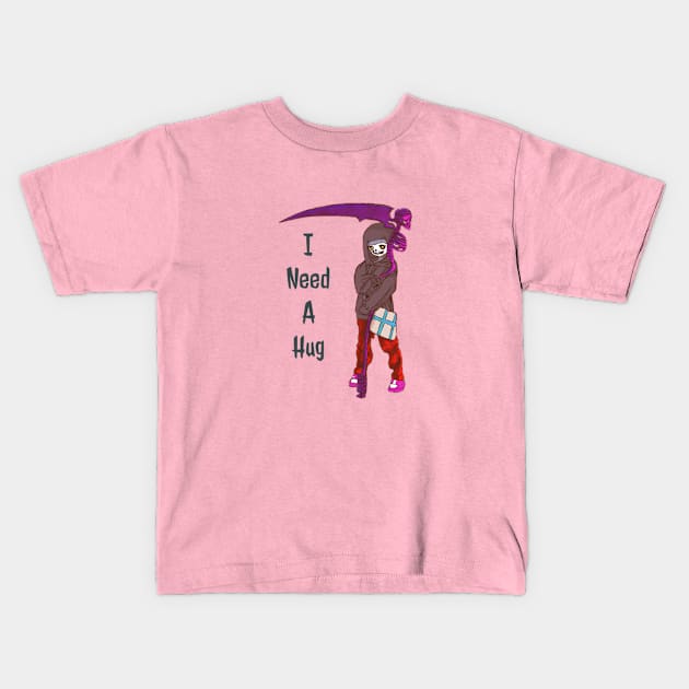 I Need A Hug Kids T-Shirt by DravenWaylon